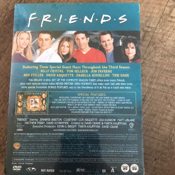 NEVER OPENED friends season 3 complete dvd set - Picture 2 of 2